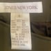 NWT Jones New York Olive Green 100% Silk Skirt Women's Size 4 Pockets.