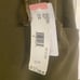 NWT Jones New York Olive Green 100% Silk Skirt Women's Size 4 Pockets.