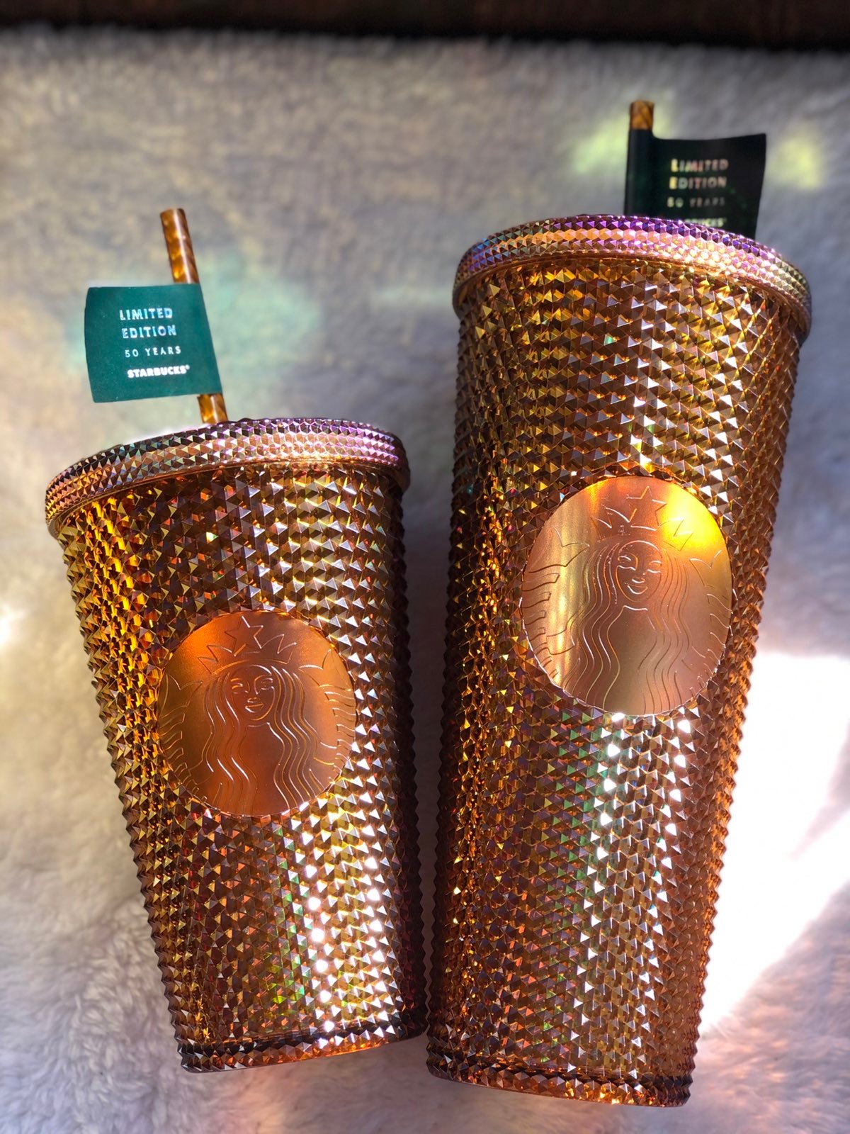 STARBUCKS HONEYCOMB COPPER STUDDED SET