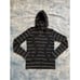 LululemonBlack White Stripe Stride Hooded Jacket Size 8