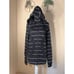 LululemonBlack White Stripe Stride Hooded Jacket Size 8