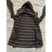 LululemonBlack White Stripe Stride Hooded Jacket Size 8