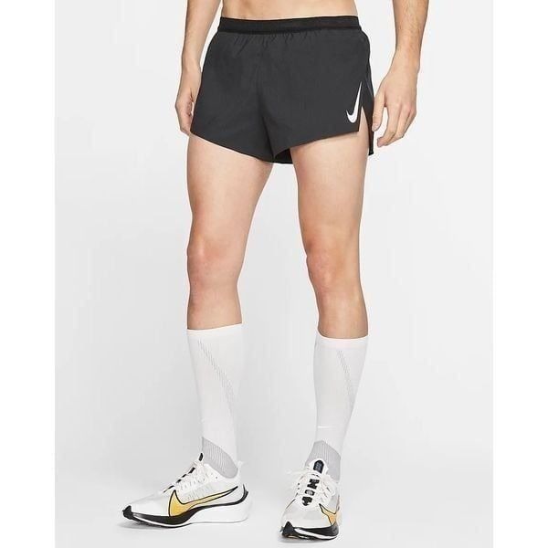 Nike AeroSwift NWT Men's 2 Brief-Lined Racing Shorts Black XXL