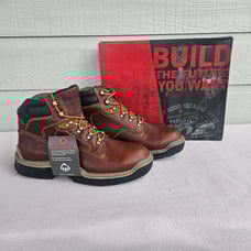 Wolverine Raider DuraShock 6” Inch Soft Toe Leather Boot Mean SZ 12 Brown