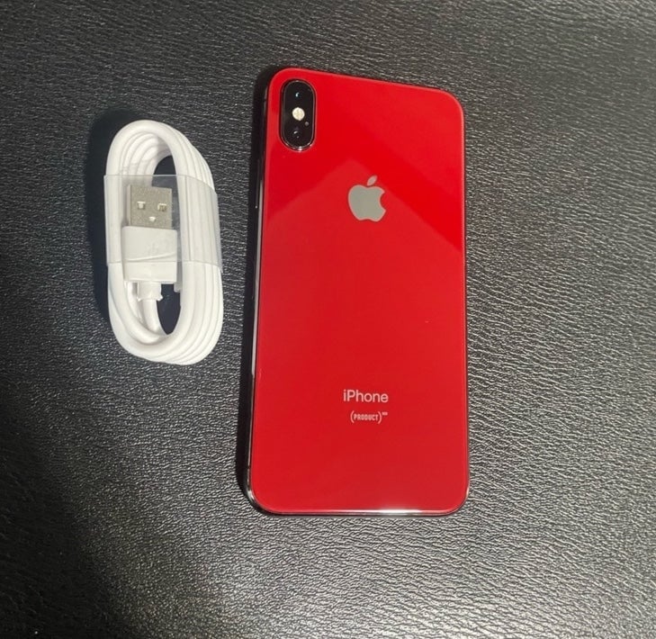 Apple iPhone X 256GB Unlocked Gray & Red Back Glass Great Shape