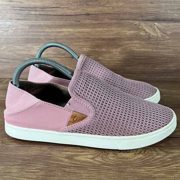 OLUKAI Pehuea Pink Slip-On Sneakers Shoes Women’s Size 9 Loafers