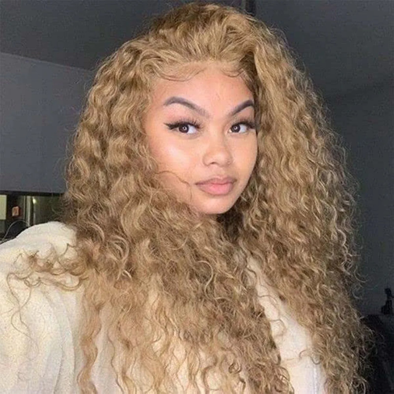 Dark Bonde Curly Lace Front Wig
