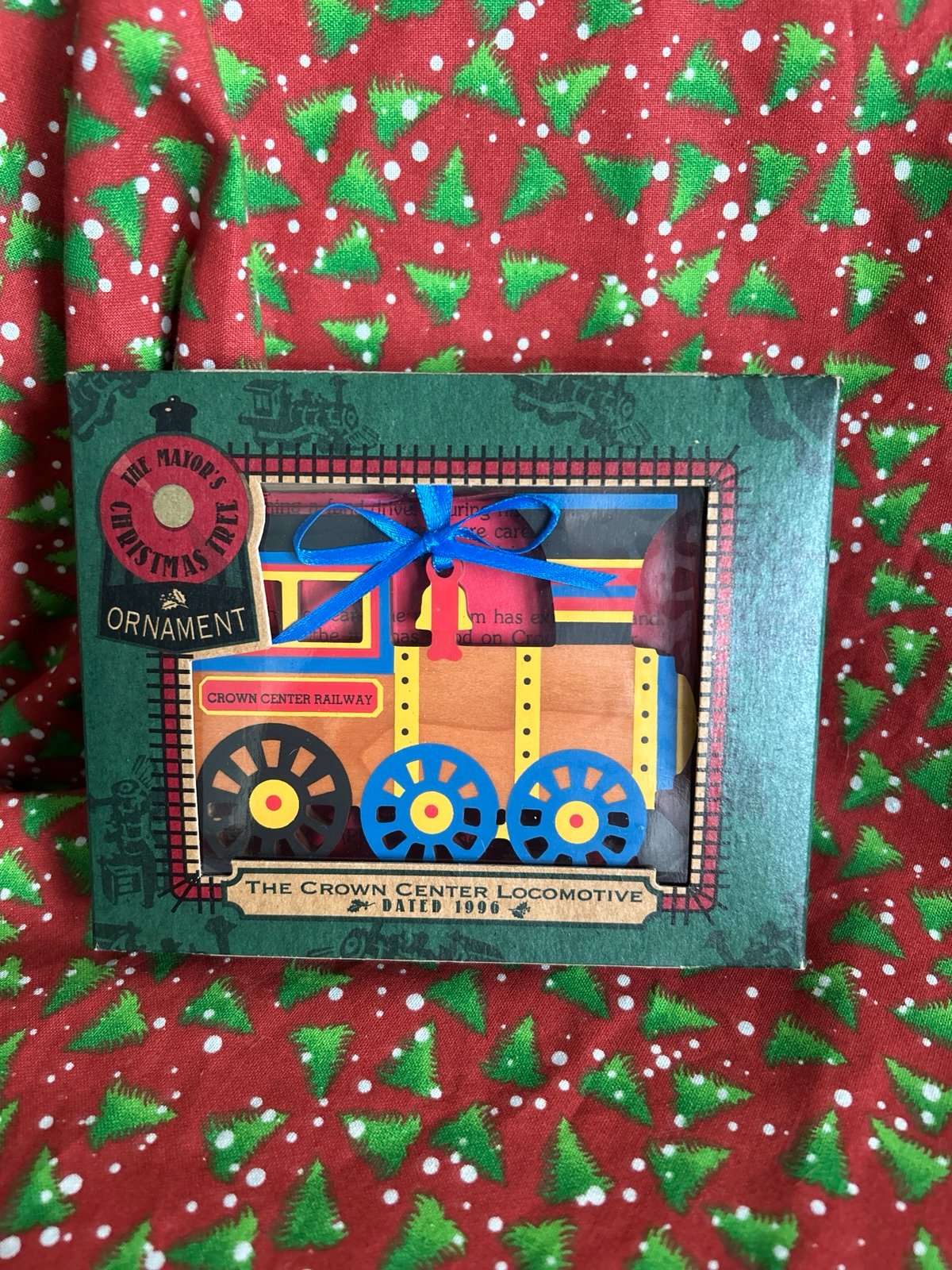 1996 Hallmark Mayor’s Christmas Tree Ornament - The Crown Center Locomotive