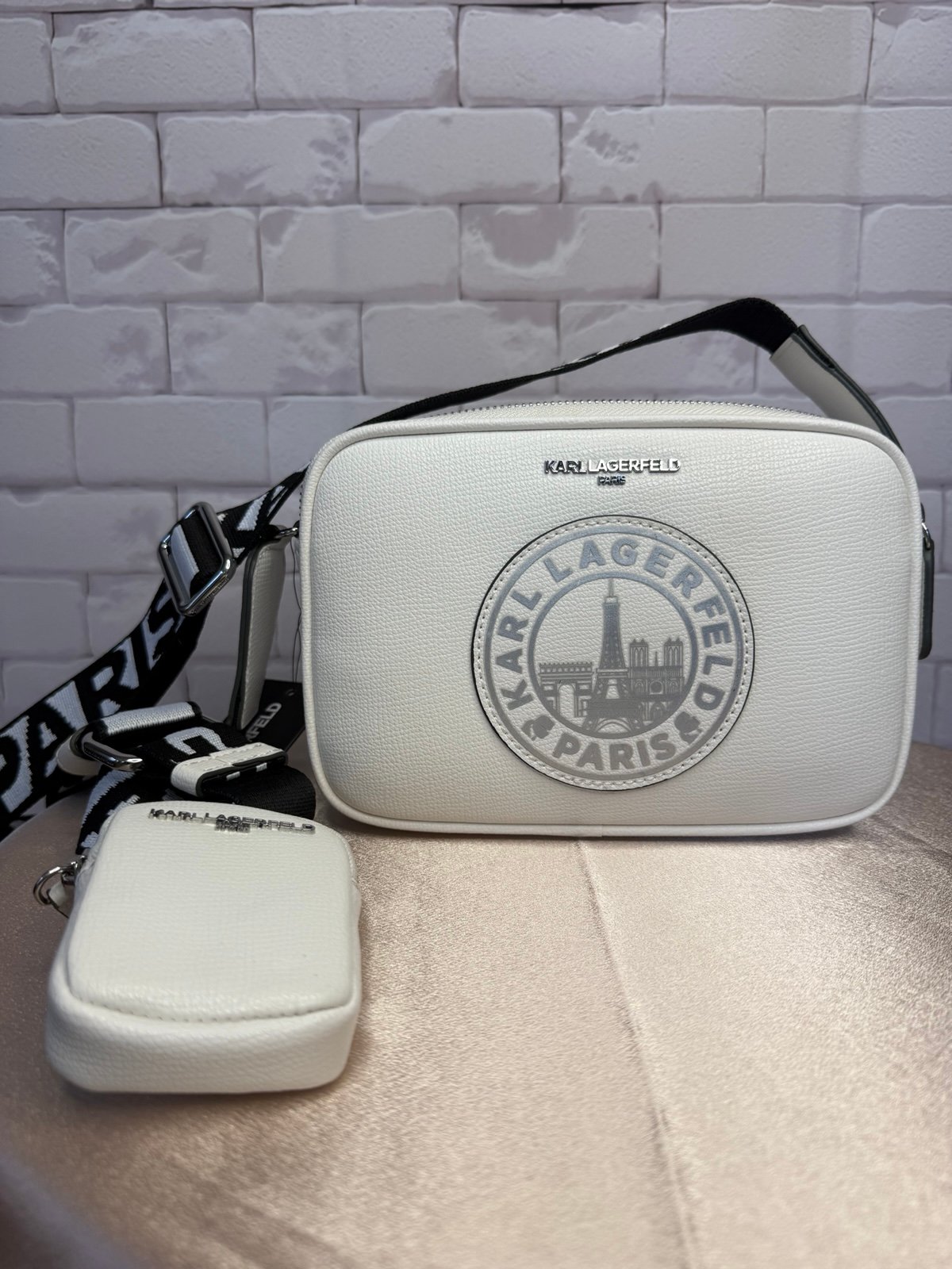 Karl Lagerfeld Paris Camera Crossbody Bag