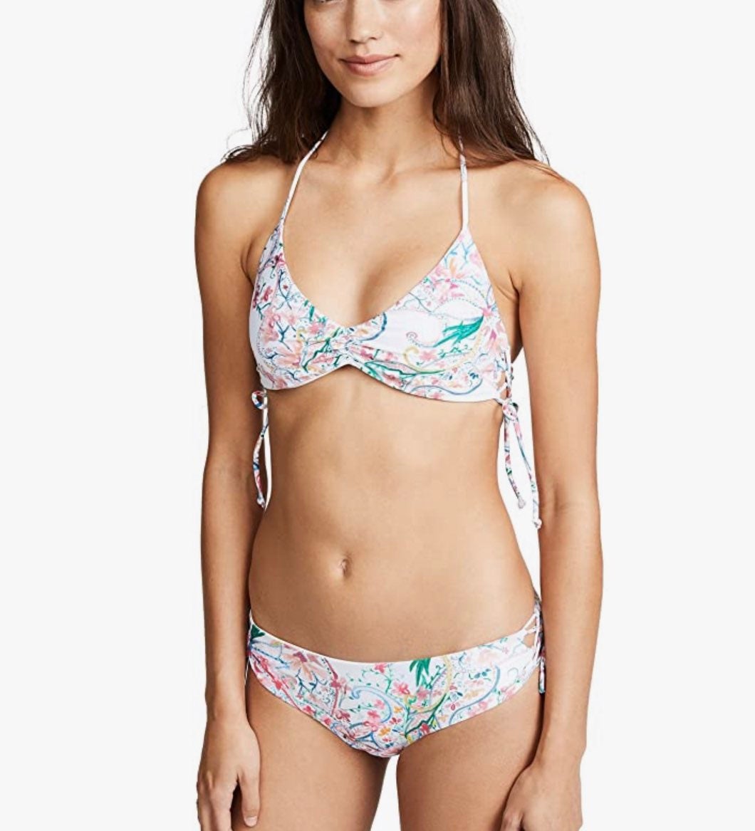 L’Space Paisley Bikini Set Gwen Top Kennedy Bottoms S NWT