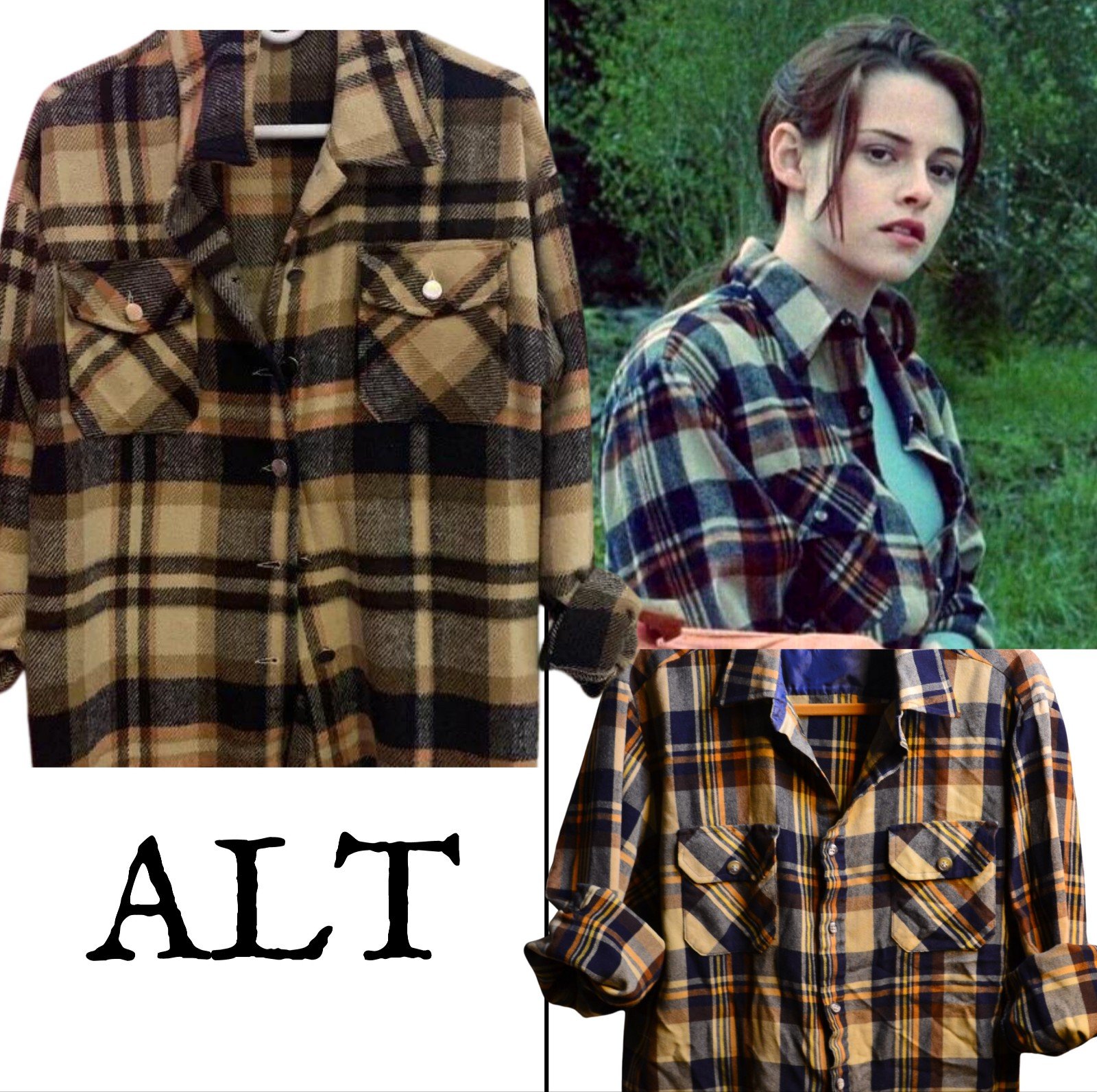 ASO Twilight Saga Bella & Charlie Swan Plaid Flannel ALT