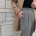 ★New★ ESTNATION Houndstooth Side Adjuster Beltless Slacks / 44S
