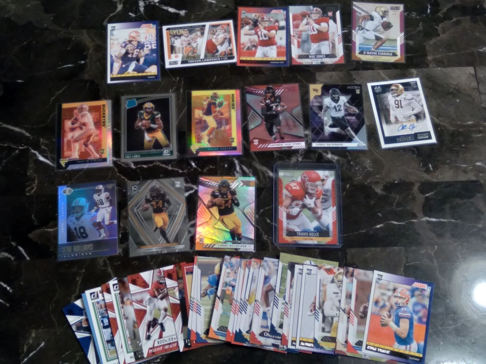45x NFL Rookie Card Lot Panini Prizm