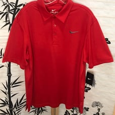 Nike Dri-Fit Red Polo Shirt