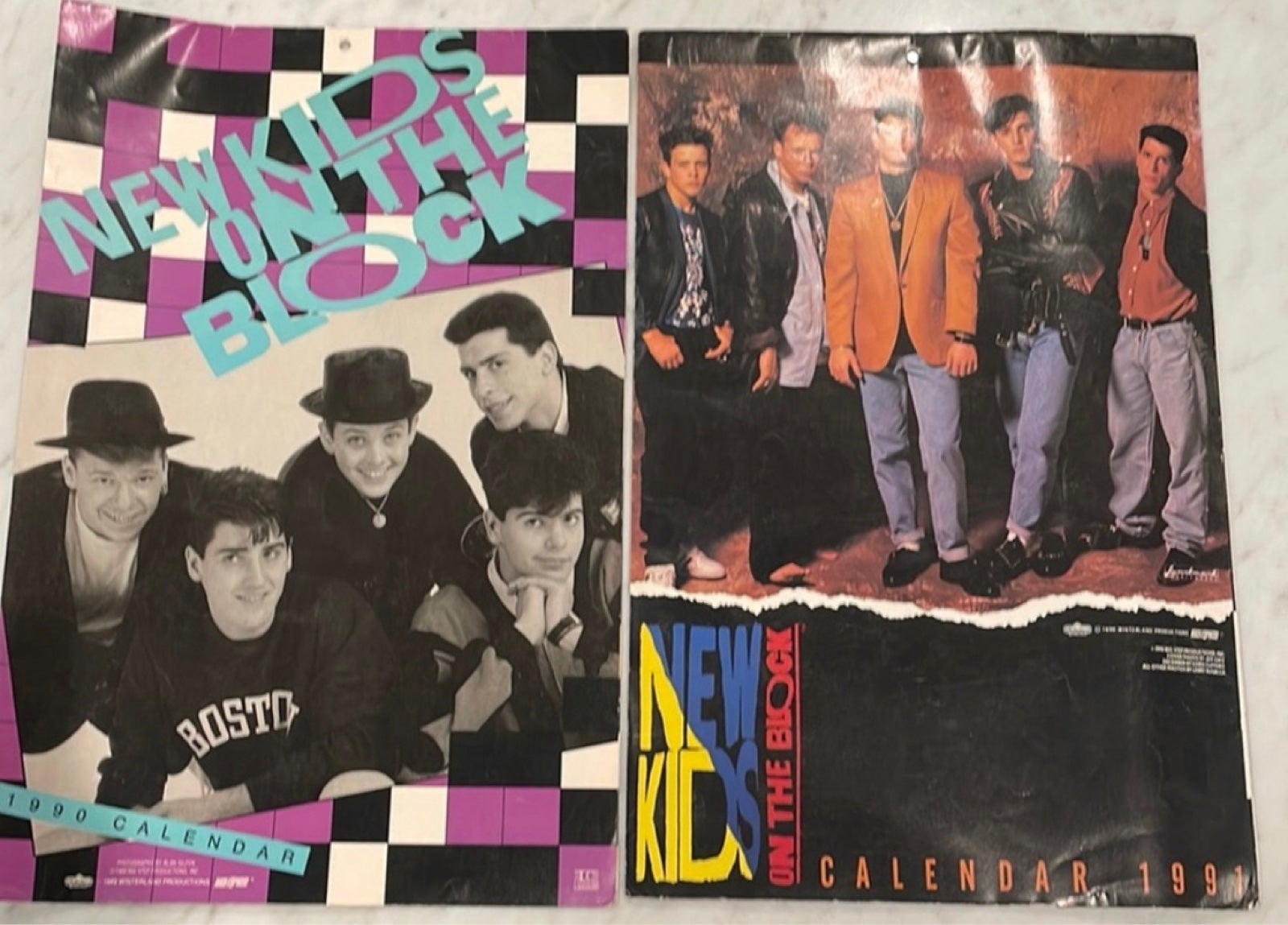 *New kids on the Block 1900 & 1991 vintage calendars