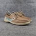 Sperry Shoes Womens 7.5 Topsider Boat Deck Leather Two Eye Plaid Preppy Casual