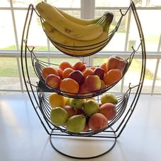 3Tier Detachable Countertop Metal Food Vegetable Storage Stand, Fruit Basket