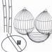 3Tier Detachable Countertop Metal Food Vegetable Storage Stand, Fruit Basket