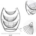 3Tier Detachable Countertop Metal Food Vegetable Storage Stand, Fruit Basket