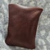 Go Forth Goods FLAT PACK ZIPPERED LEATHER POUCH color Saddle