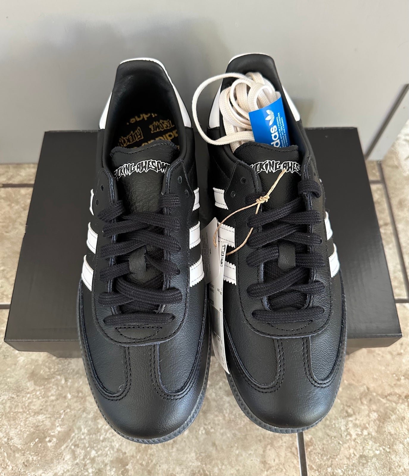 Adidas Samba FA FuckingAwesome Jason Dill Black ID7339 Men’s Size 5.5