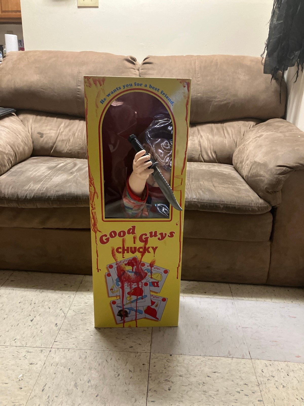 Chucky Doll with box display custom