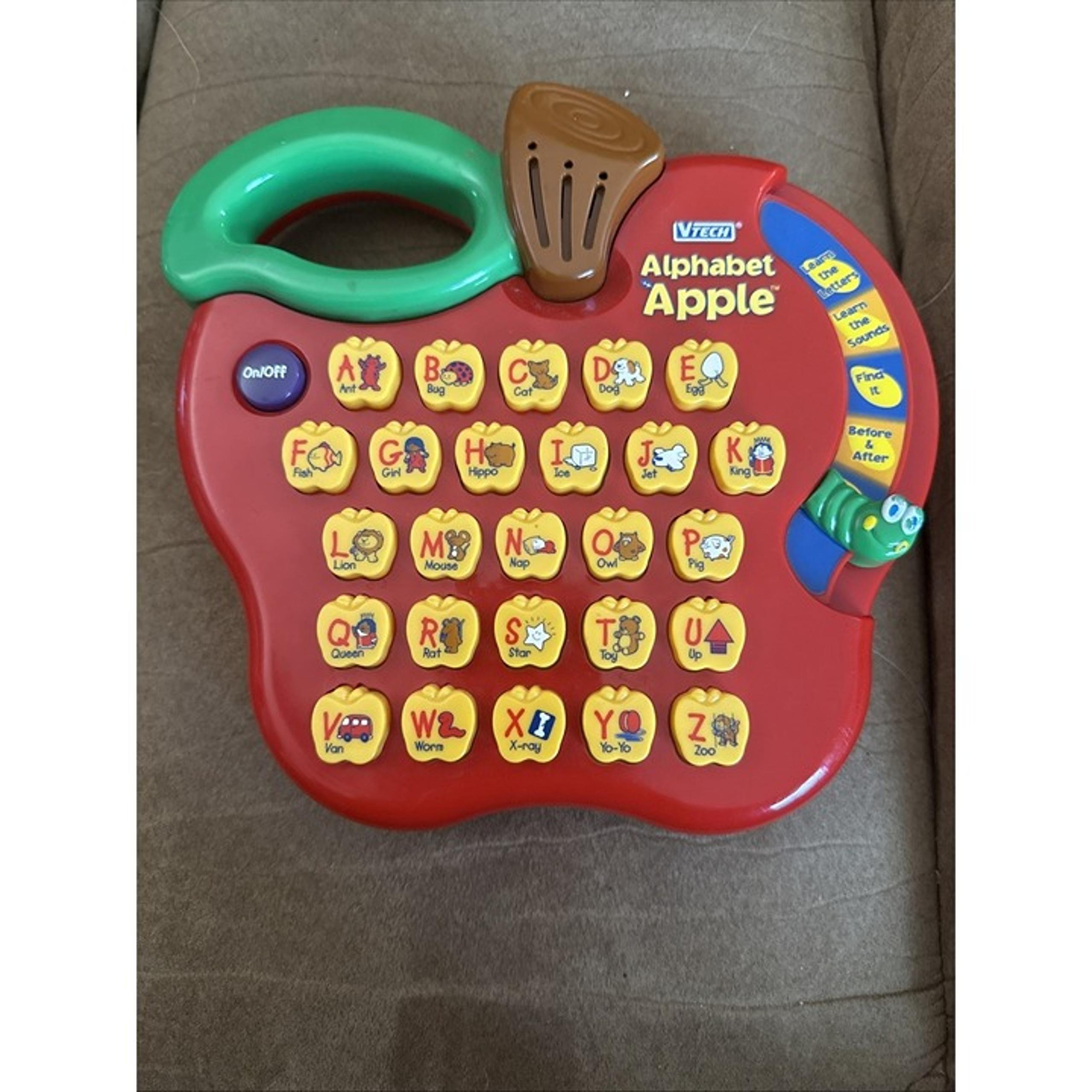 VTech Alphabet Apple Learning Toy Preschool Teaching School Little Smart Tested