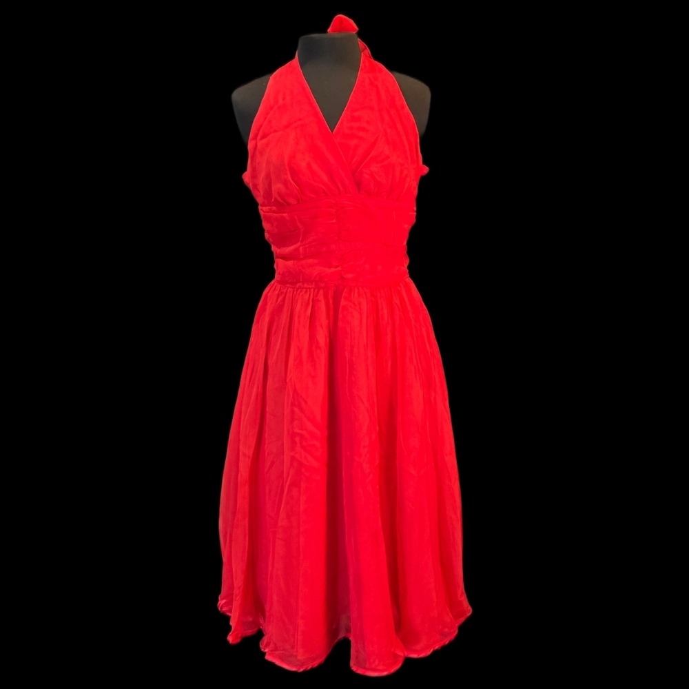 Vera Mont Strapless Red Dress