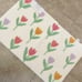 MARTHA STEWART Everyday Floral TULIP Nonslip Bath Rug