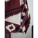 L'Agence Austin Jacquard Wool cape-shaw in Red Aztec Orig 575