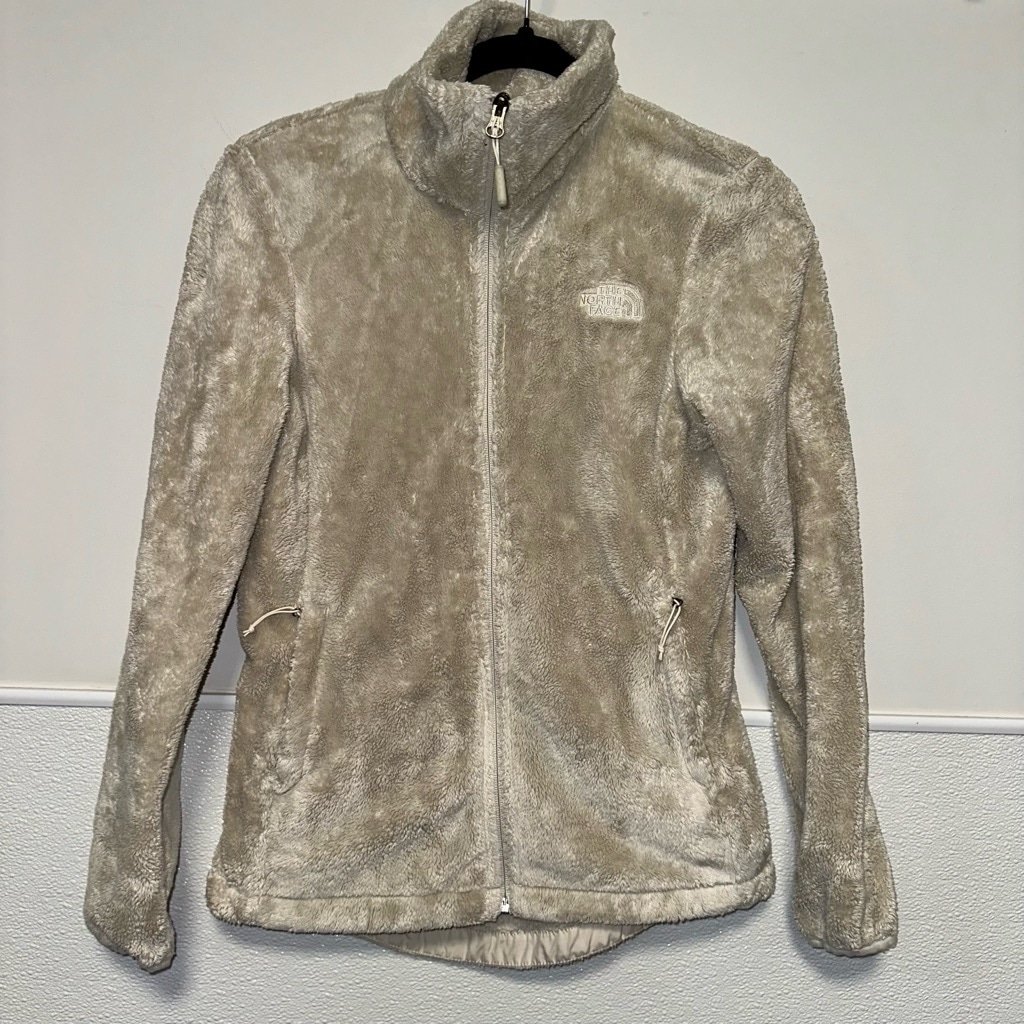 The North Face Fleece Full Zip Jacket Size XS Beige/Cream for Women!