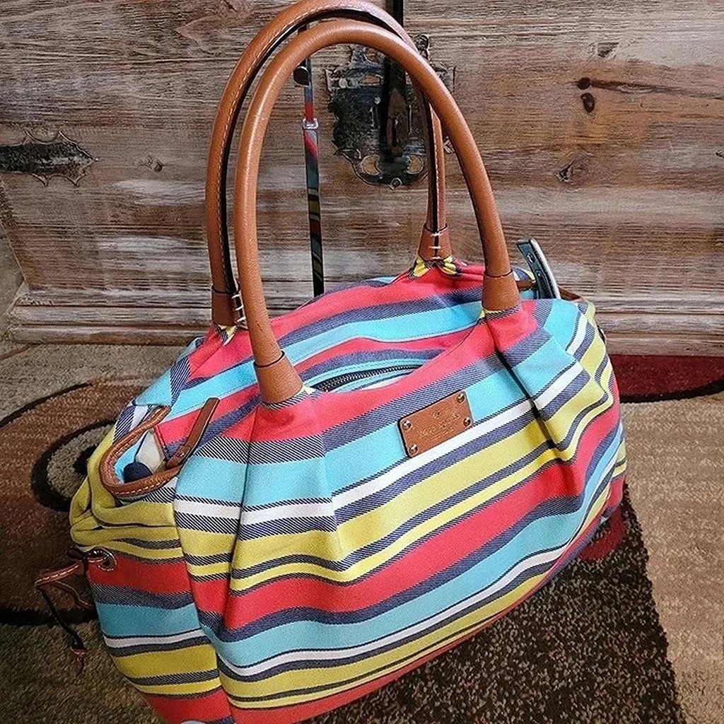 Kate Spade Stevie Key West Stripe Bag