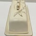 Vintage Unique Rare Butter Dish with Lid Gold Accent Ivory Leaves with Handle