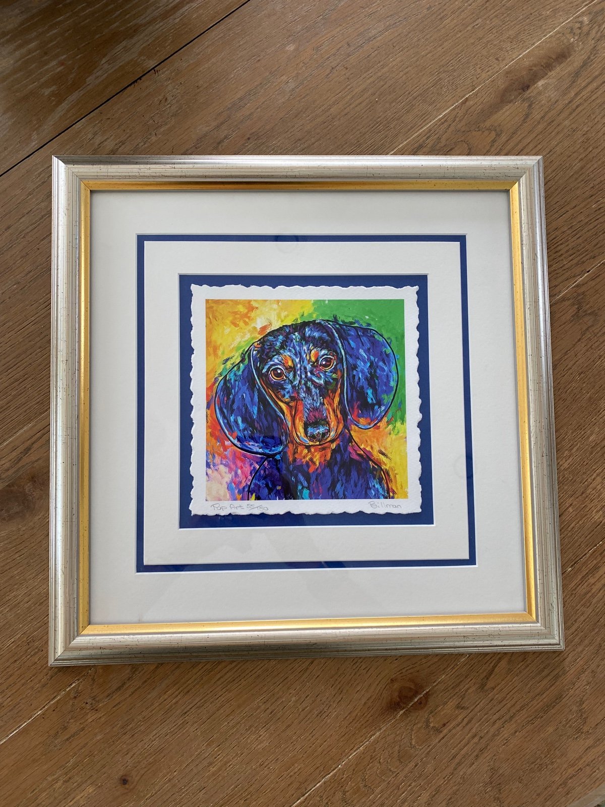Pup Art Dachshund Print Gregg Billman Framed Matted Dog Print