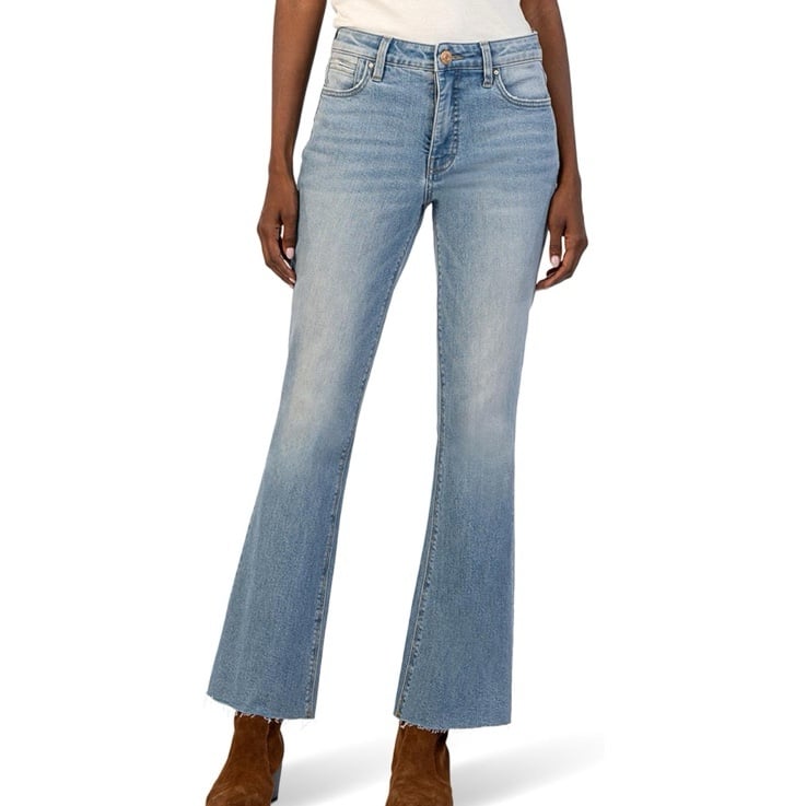 Kut from the Kloth jeans Stella high rise Fab ab flare size 6