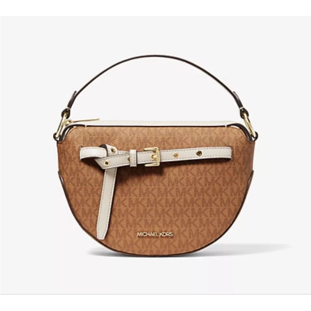 New Michael Kors Emilia Medium Logo Shoulder Bag