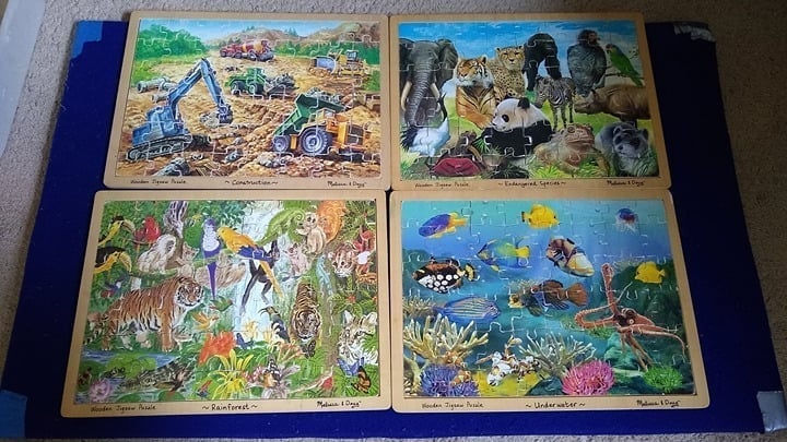 Melissa Doug: Construction + Rainforest + Underwater + Endangered Species
