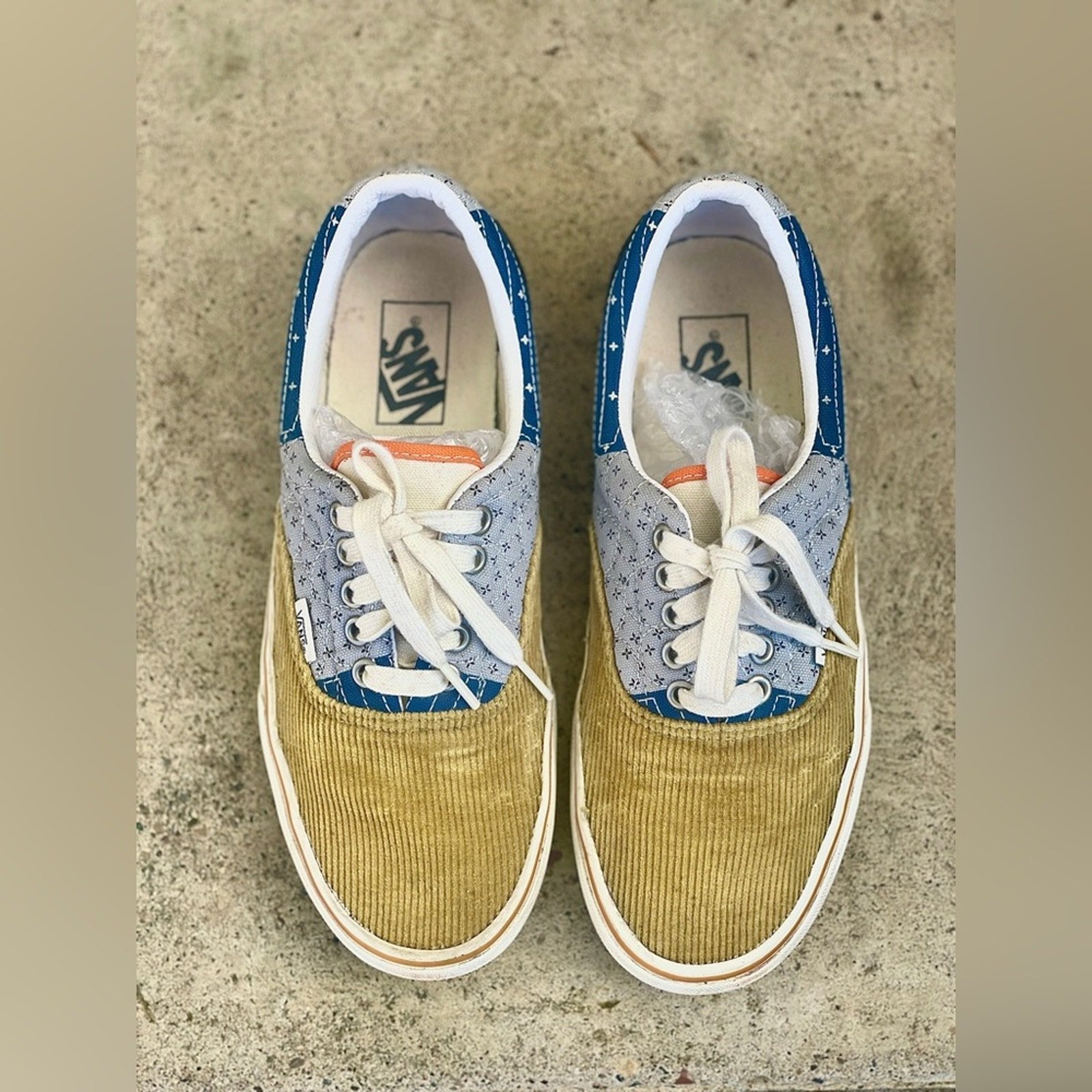 Vans Era Quilted Bandana multi/marshmallow low top Sneakers, Mens size 8, unisex