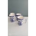 Spode Italian Mugs Set of 4 Blue White Scenic Coffee Tea Cups