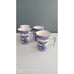 Spode Italian Mugs Set of 4 Blue White Scenic Coffee Tea Cups