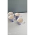 Spode Italian Mugs Set of 4 Blue White Scenic Coffee Tea Cups