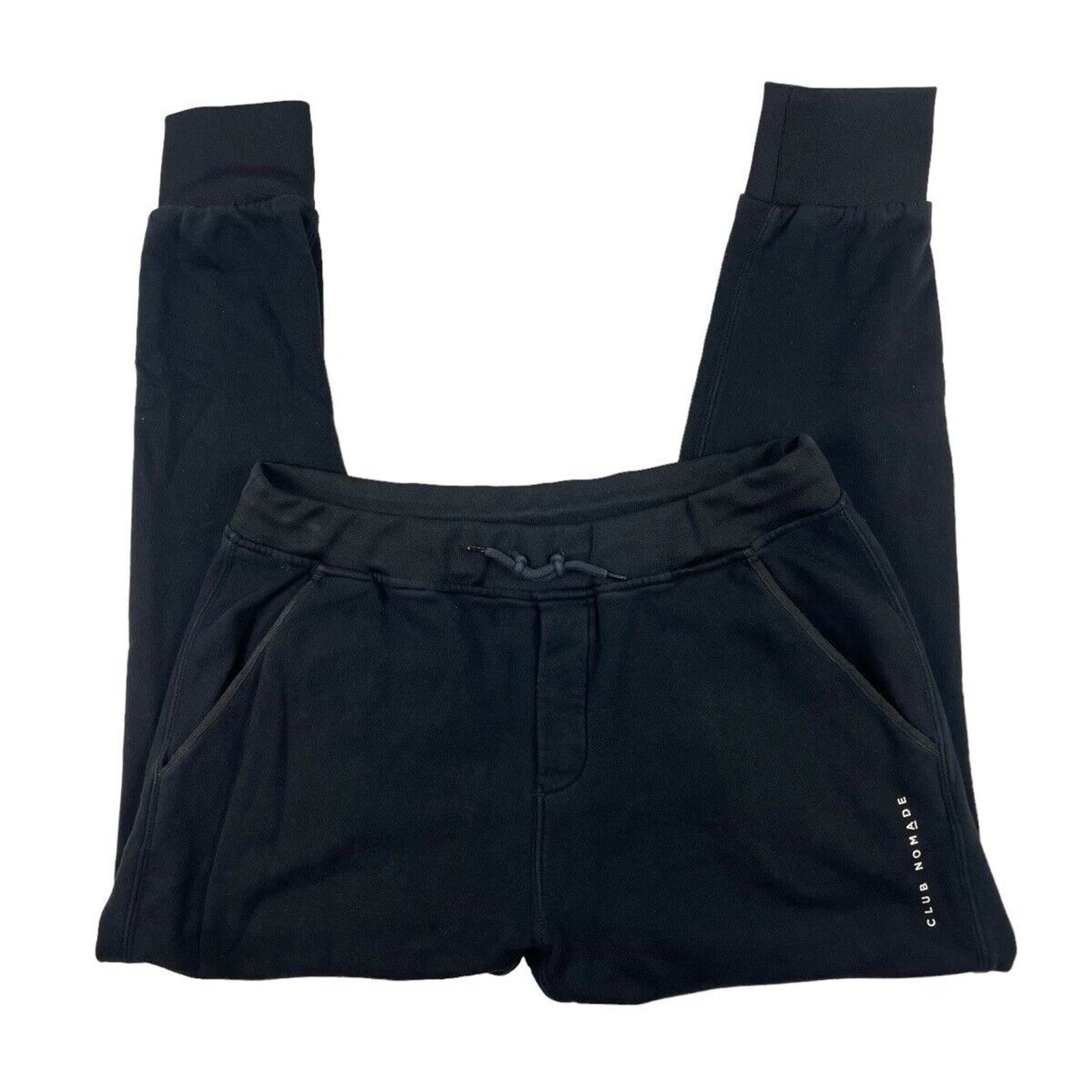 Scotch & Soda Embroidered Black Cotton Blend Mens Drawstring Jogger Size 2XL XXL