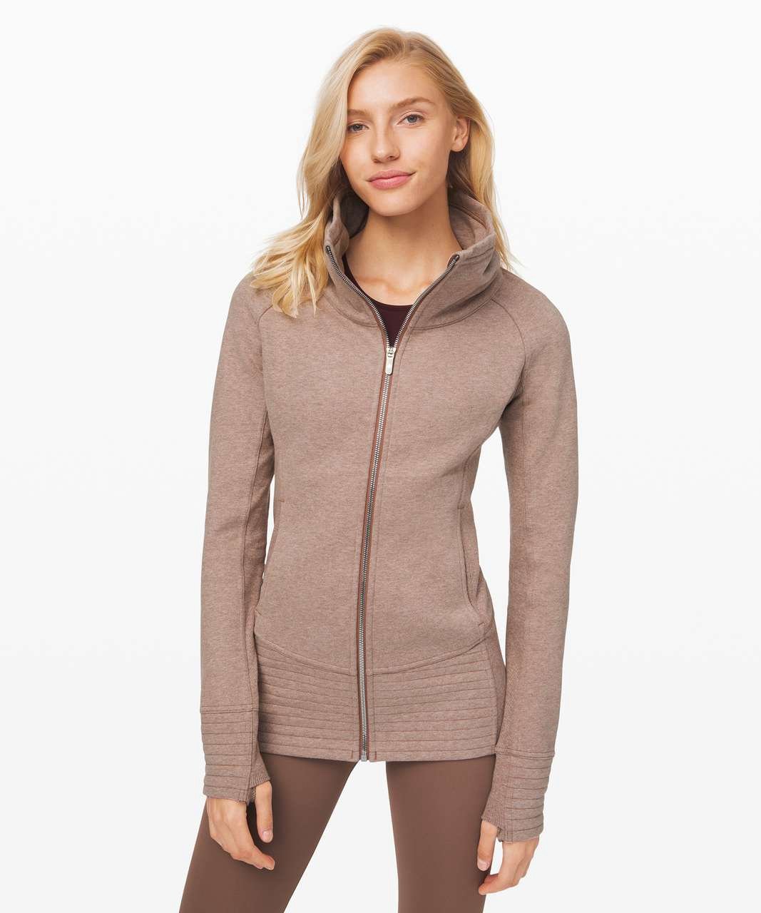 Lululemon Radiant Jacket Size 4 Heathered Spanish Oak