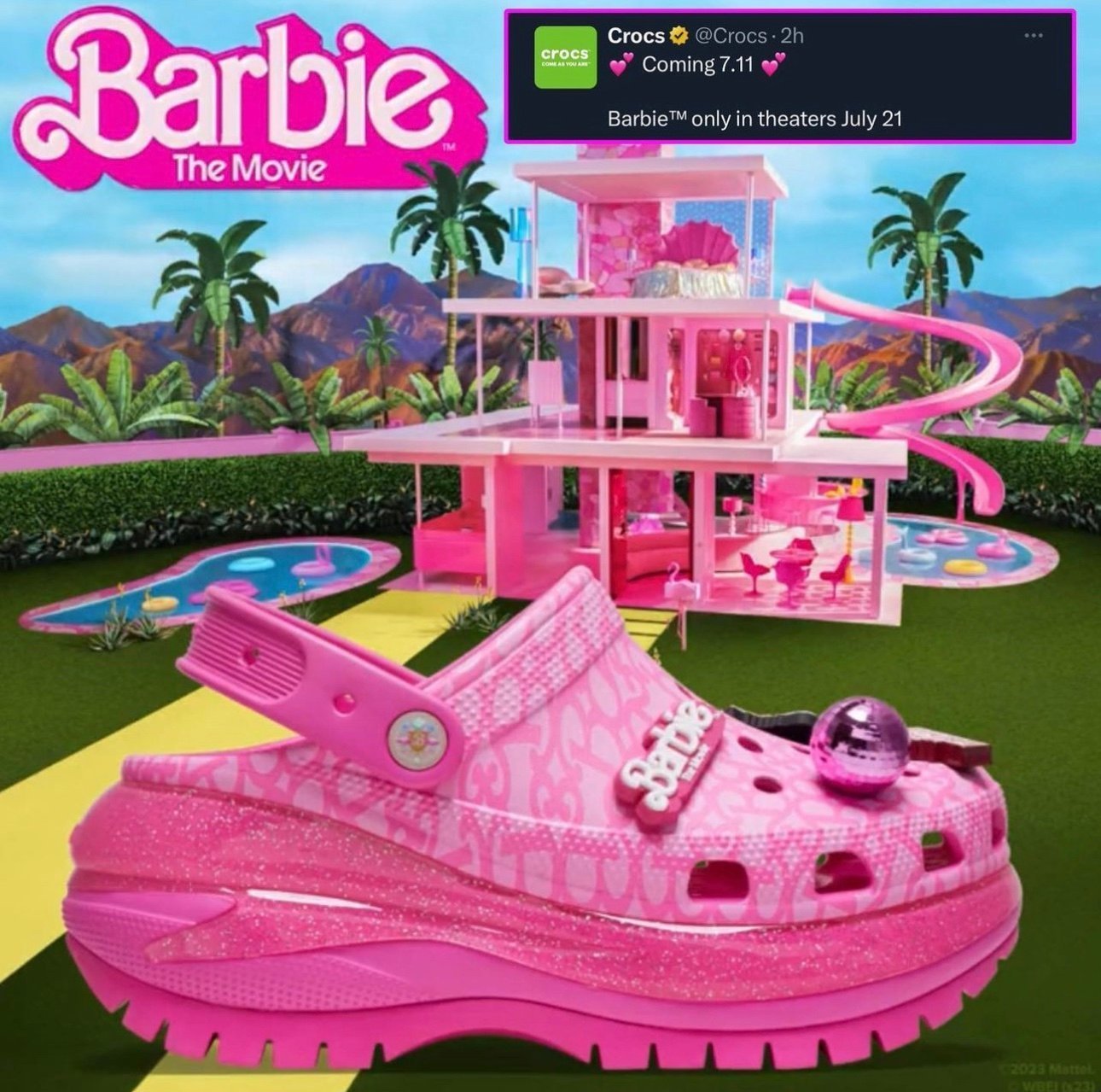 Barbie X Crocs Collab Barbie The Movie