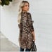 Animal print Duster Kimono Leopard Cardigan sweater
