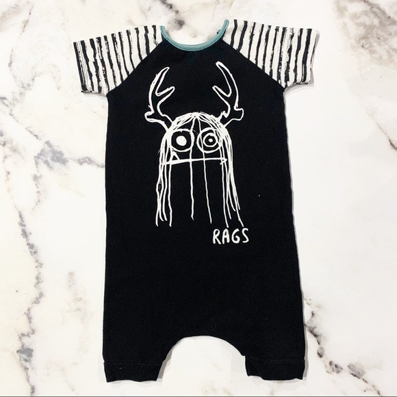 Rags To Raches Short Sleeve Triny Romper