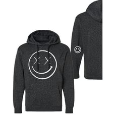 Salty Savage Unisex OG Smile Hoodie black leopard size small excellent conditi