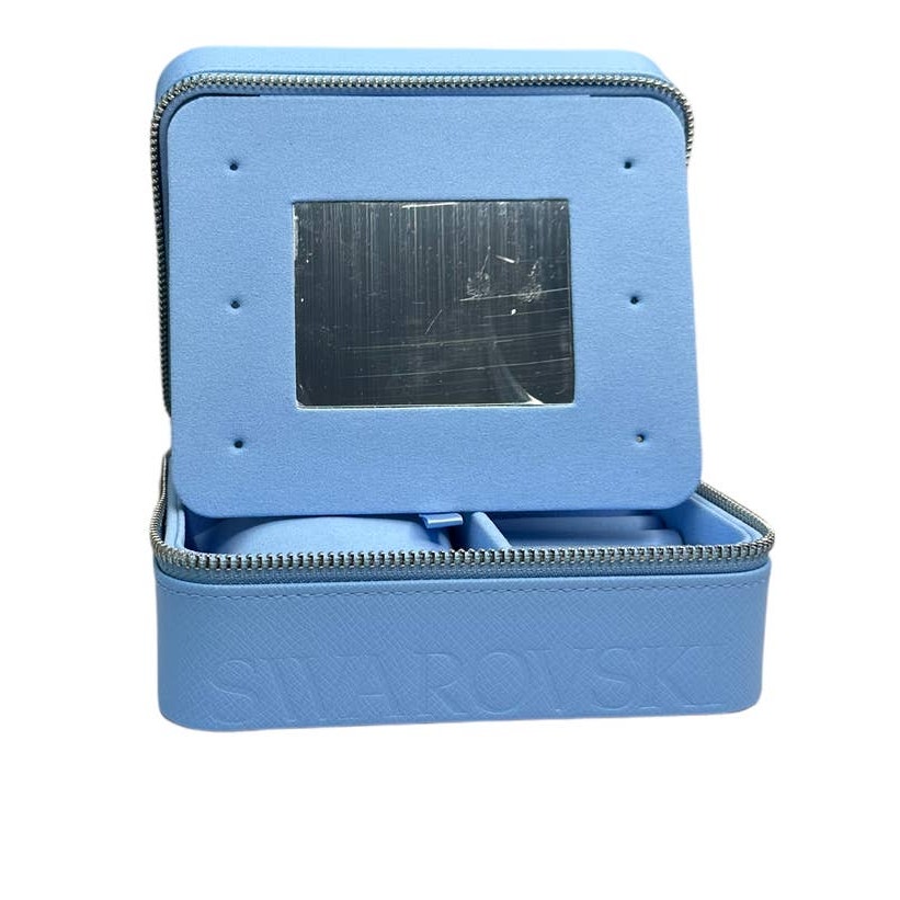 Swarovski Large Jewelry Travel Box Powder Blue Color
