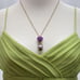 Purple Rose Necklace