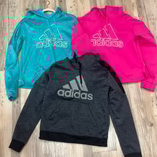 Adidas Sweatshirt Women's Big Logo Hoodie Pullover sz Medium bundle.